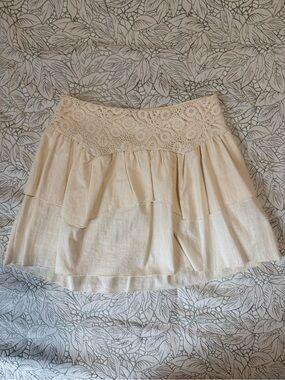 Zara Cream Mini Skirt